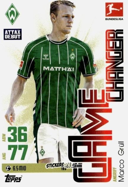Figurina Marco Grüll - German Fussball Bundesliga 2025-2026. Match Attax n. 183 - Topps
