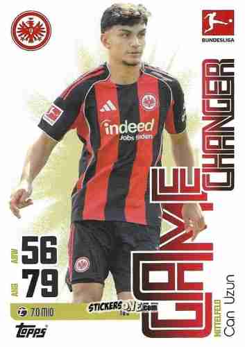 Figurina Can Uzun - German Fussball Bundesliga 2025-2026. Match Attax n. 185 - Topps