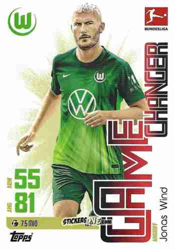 Figurina Jonas Wind - German Fussball Bundesliga 2025-2026. Match Attax n. 198 - Topps