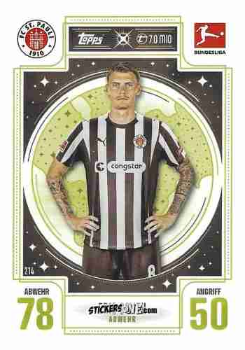 Figurina Eric Smith - German Fussball Bundesliga 2025-2026. Match Attax n. 214 - Topps