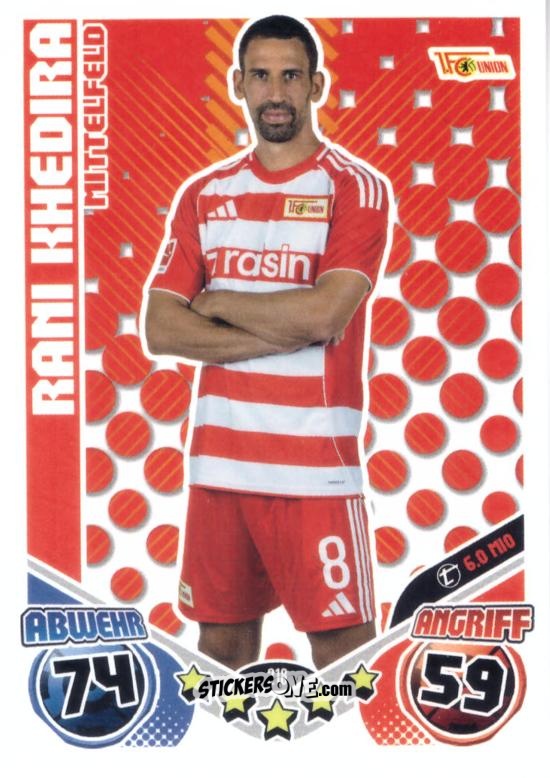 Cromo Rani Khedira - German Fussball Bundesliga 2025-2026. Match Attax n. 218 - Topps