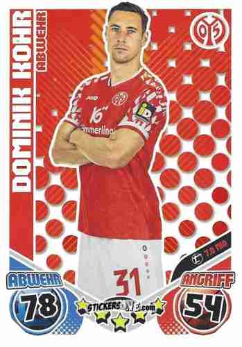 Cromo Dominik Kohr - German Fussball Bundesliga 2025-2026. Match Attax n. 229 - Topps