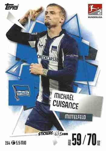 Figurina Michael Cuisance - German Fussball Bundesliga 2025-2026. Match Attax n. 254 - Topps