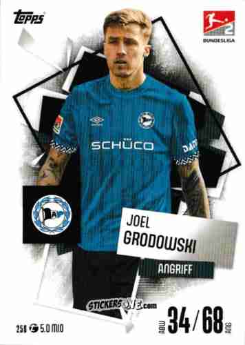 Sticker Joel Grodowski - German Fussball Bundesliga 2025-2026. Match Attax n. 258 - Topps