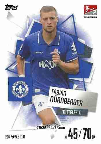 Figurina Fabian Nürnberger - German Fussball Bundesliga 2025-2026. Match Attax n. 265 - Topps