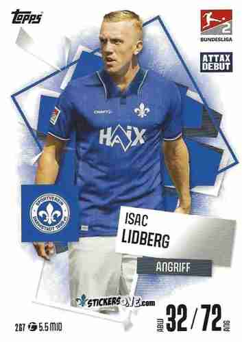 Figurina Isac Lidberg - German Fussball Bundesliga 2025-2026. Match Attax n. 267 - Topps