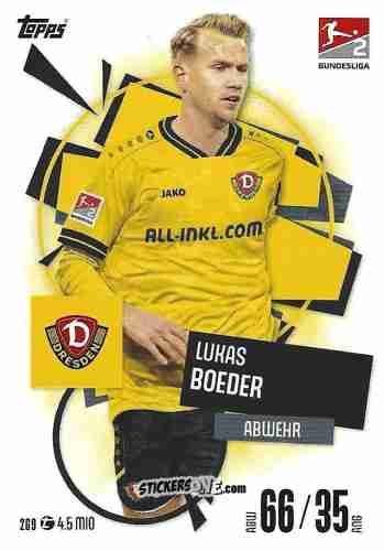 Cromo Lukas Boeder - German Fussball Bundesliga 2025-2026. Match Attax n. 269 - Topps