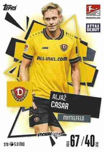 Cromo Aljaz Casar - German Fussball Bundesliga 2025-2026. Match Attax n. 270 - Topps