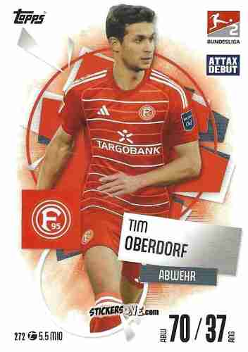 Sticker Tim Oberdorf - German Fussball Bundesliga 2025-2026. Match Attax n. 272 - Topps