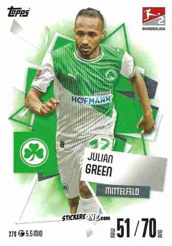Cromo Julian Green - German Fussball Bundesliga 2025-2026. Match Attax n. 278 - Topps