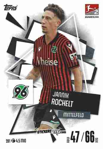 Cromo Jannik Rochelt - German Fussball Bundesliga 2025-2026. Match Attax n. 281 - Topps