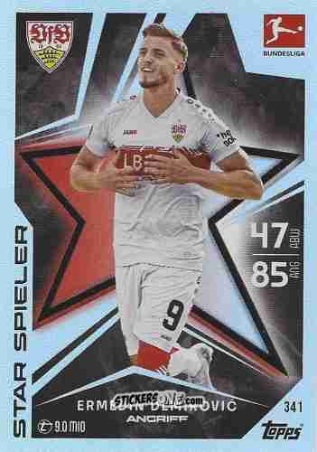 Figurina Ermedin Demirović - German Fussball Bundesliga 2025-2026. Match Attax n. 341 - Topps