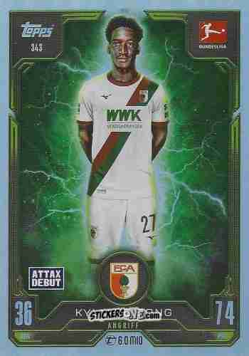Sticker Kyliane Dong - German Fussball Bundesliga 2025-2026. Match Attax n. 343 - Topps