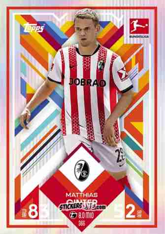 Cromo Matthias Ginter - German Fussball Bundesliga 2025-2026. Match Attax n. 366 - Topps