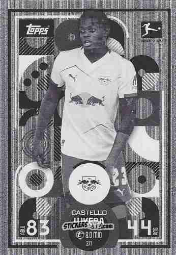 Figurina Castello Lukeba - German Fussball Bundesliga 2025-2026. Match Attax n. 371 - Topps