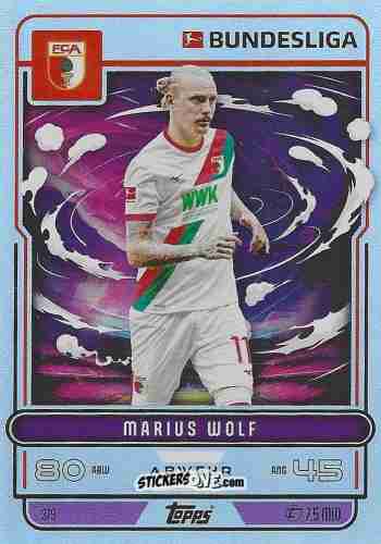 Cromo Marius Wolf - German Fussball Bundesliga 2025-2026. Match Attax n. 379 - Topps