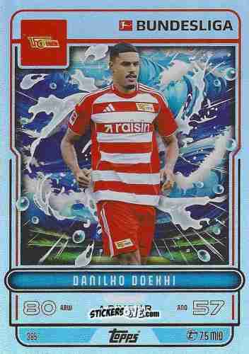 Cromo Danilho Doekhi - German Fussball Bundesliga 2025-2026. Match Attax n. 385 - Topps