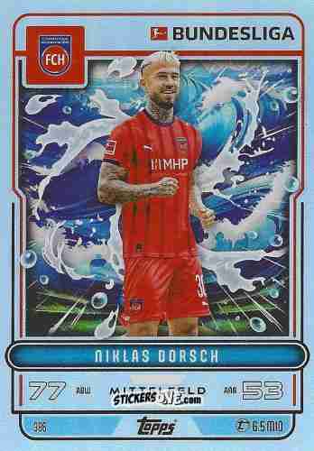 Sticker Niklas Dorsch - German Fussball Bundesliga 2025-2026. Match Attax n. 386 - Topps