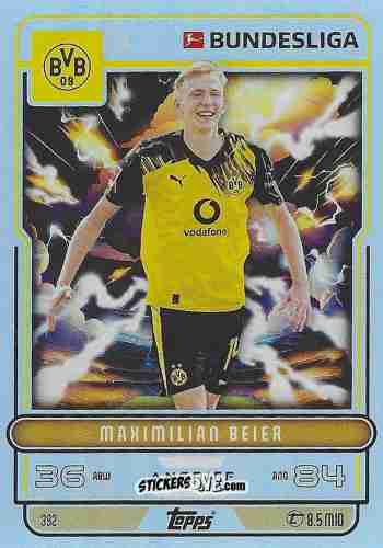 Cromo Maximilian Beier - German Fussball Bundesliga 2025-2026. Match Attax n. 392 - Topps