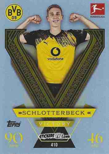 Cromo Nico Schlotterbeck - German Fussball Bundesliga 2025-2026. Match Attax n. 410 - Topps