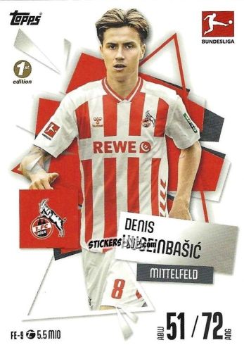 Figurina Denis Huseinbašić - German Fussball Bundesliga 2025-2026. Match Attax n. FE-09 - Topps