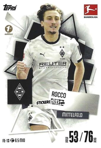 Figurina Rocco Reitz - German Fussball Bundesliga 2025-2026. Match Attax n. FE-13 - Topps