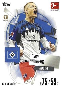 Cromo Miro Muheim - German Fussball Bundesliga 2025-2026. Match Attax n. FE-19 - Topps