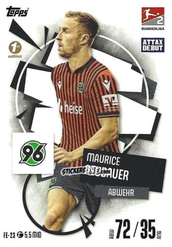 Figurina Maurice Neubauer - German Fussball Bundesliga 2025-2026. Match Attax n. FE-23 - Topps