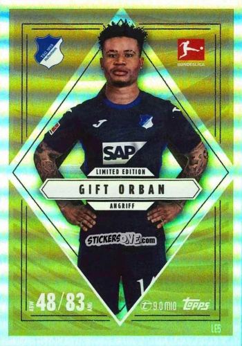 Cromo Gift Orban - German Fussball Bundesliga 2025-2026. Match Attax n. LE5 - Topps