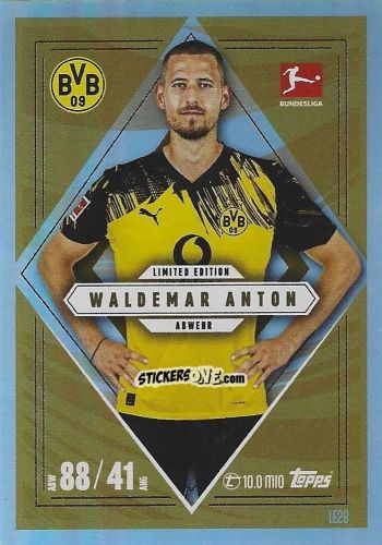 Figurina Waldemar Anton - German Fussball Bundesliga 2025-2026. Match Attax n. LE28 - Topps