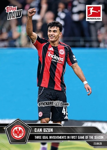 Figurina Can Uzun - Now Bundesliga German 2025-2026 n. 7 - Topps