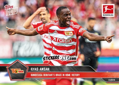 Figurina Ilyas Ansah - Now Bundesliga German 2025-2026 n. 8 - Topps