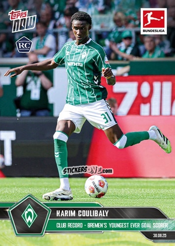 Sticker Karim Coulibaly - Now Bundesliga German 2025-2026 n. 13 - Topps
