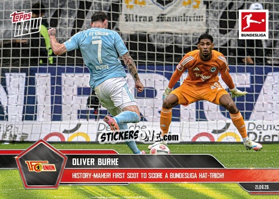 Cromo Oliver Burke - Now Bundesliga German 2025-2026 n. 25 - Topps