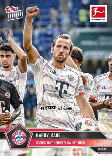 Sticker Harry Kane - Now Bundesliga German 2025-2026 n. 27 - Topps