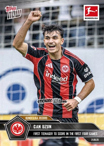 Cromo Can Uzun - Now Bundesliga German 2025-2026 n. 29 - Topps