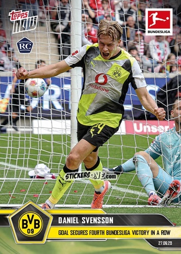 Sticker Daniel Svensson - Now Bundesliga German 2025-2026 n. 34 - Topps