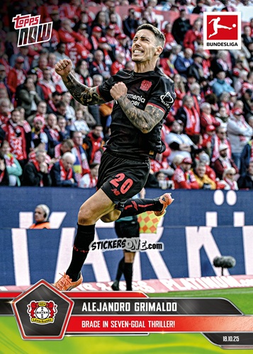 Figurina Alejandro Grimaldo - Now Bundesliga German 2025-2026 n. 42 - Topps