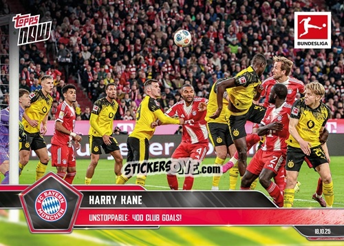 Sticker Harry Kane - Now Bundesliga German 2025-2026 n. 43 - Topps