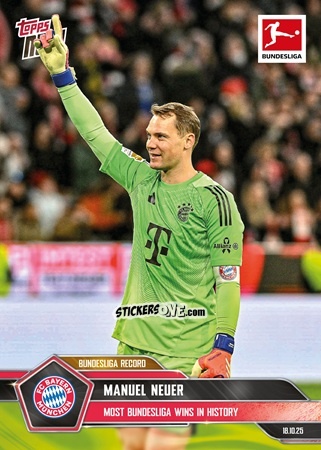 Figurina Manuel Neuer - Now Bundesliga German 2025-2026 n. 44 - Topps