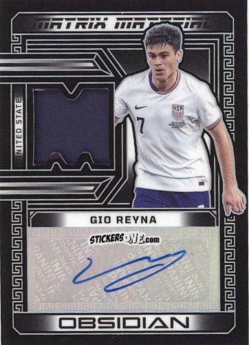Figurina Gio Reyna - Obsidian Soccer 2023-2024 n. MM-GR - Panini
