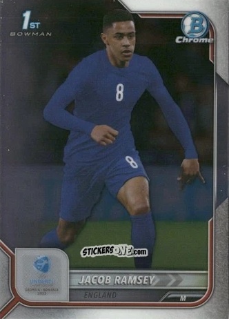 Sticker Jacob Ramsey - Bowman Chrome Road To Uefa U21 Euros 2022 n. 2 - Topps