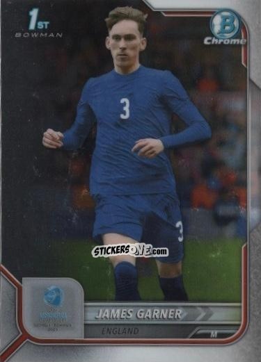 Cromo James Garner - Bowman Chrome Road To Uefa U21 Euros 2022 n. 4 - Topps