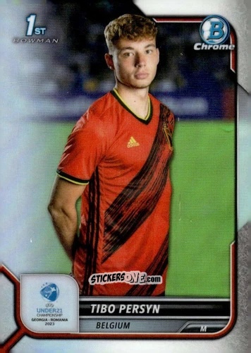 Cromo Tibo Persyn - Bowman Chrome Road To Uefa U21 Euros 2022 n. 6 - Topps