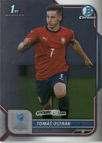 Figurina Tomas Ostrak - Bowman Chrome Road To Uefa U21 Euros 2022 n. 12 - Topps