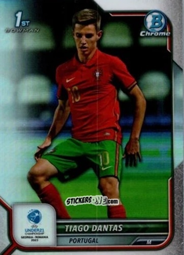 Cromo Tiago Dantas - Bowman Chrome Road To Uefa U21 Euros 2022 n. 18 - Topps