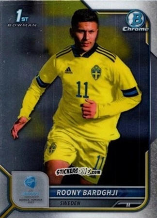 Sticker Roony Bardghji - Bowman Chrome Road To Uefa U21 Euros 2022 n. 20 - Topps