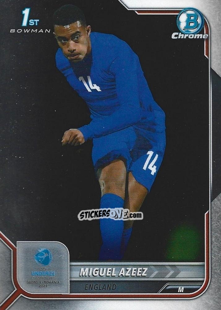 Figurina Miguel Azeez - Bowman Chrome Road To Uefa U21 Euros 2022 n. 27 - Topps