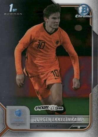 Figurina Jurgen Ekkelenkamp - Bowman Chrome Road To Uefa U21 Euros 2022 n. 51 - Topps