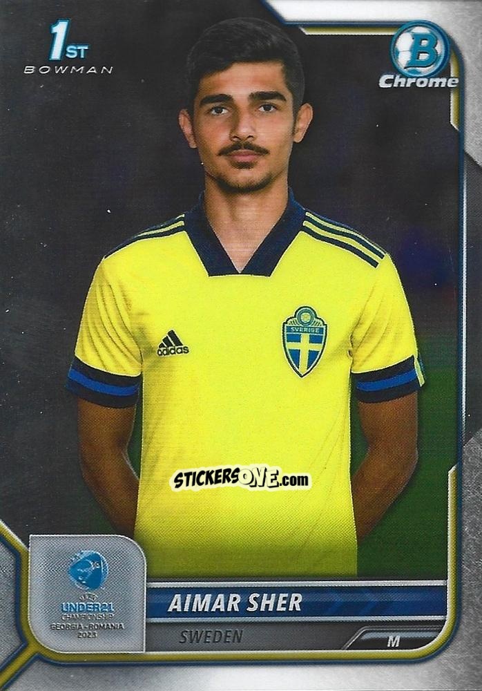 Sticker Aimar Sher - Bowman Chrome Road To Uefa U21 Euros 2022 n. 60 - Topps